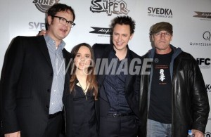 Rainn Wilson, Ellen Page, James Gunn, Michael Rooker